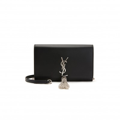 YSL KATE TASSEL SILVER CHAIN CHAIN CROSSBODY BAG 452159C150N1000 (24*14*5cm)